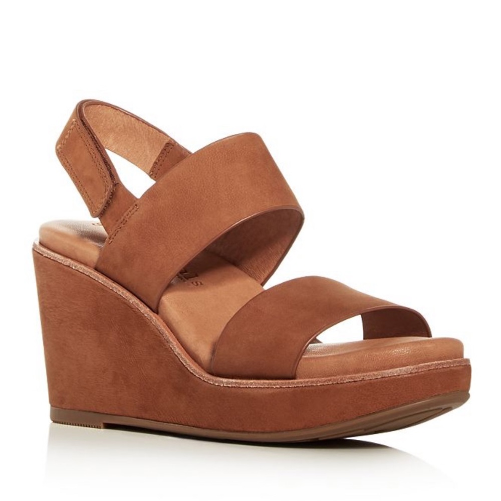 Kenneth Cole Gentle Soles Suede Platform Wedges